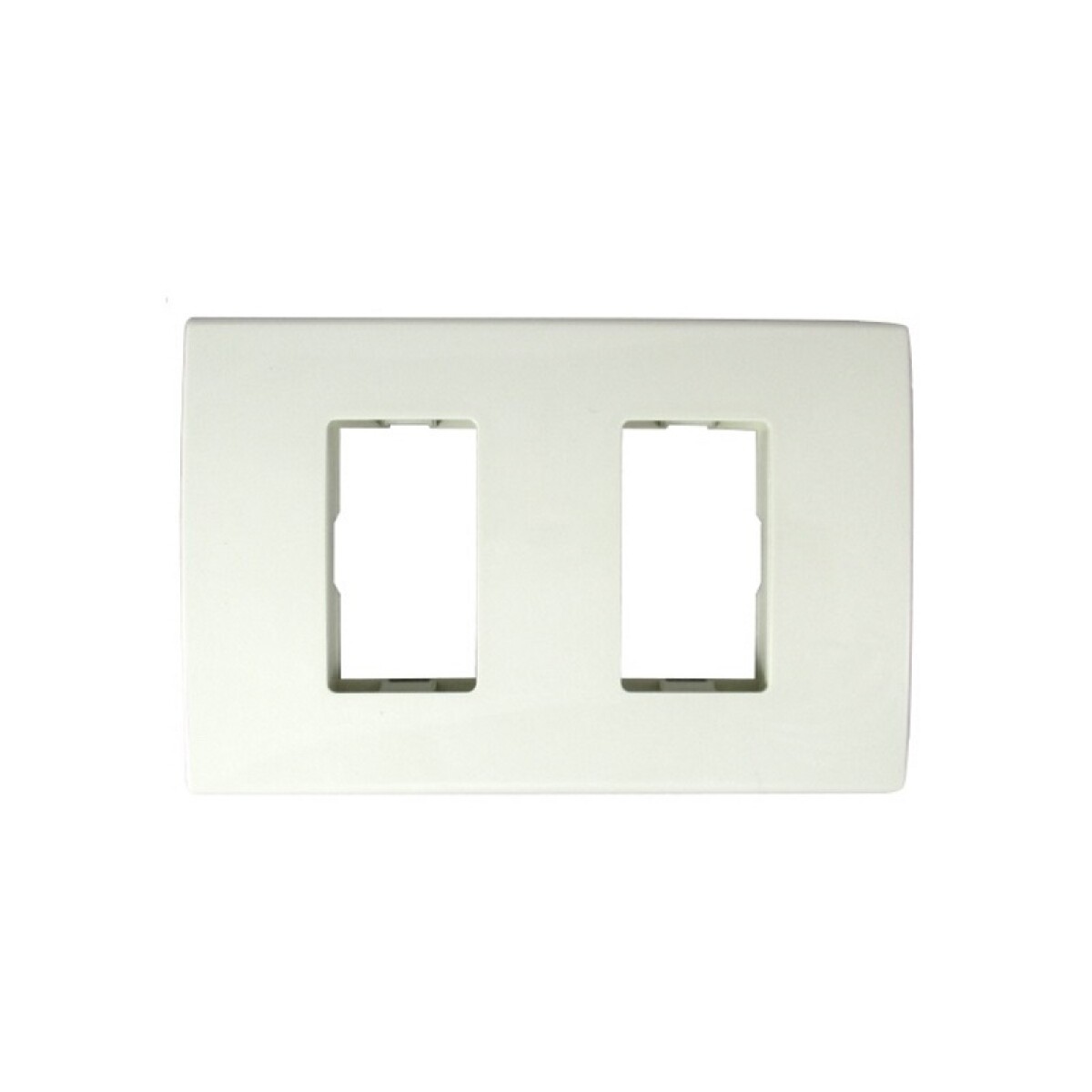 ""PLACA DE 2 PUNTOS   MARFIL ""GALUX""" 