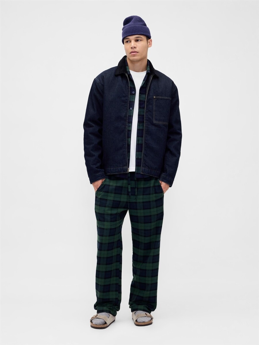 Pijama Set De Camisa Y Pantalón Flannel Hombre - Fs Blackwatch 