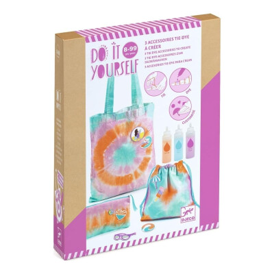 Kit de teñido anudado para hacer uno mismo Djeco Kit de teñido anudado para hacer uno mismo Djeco