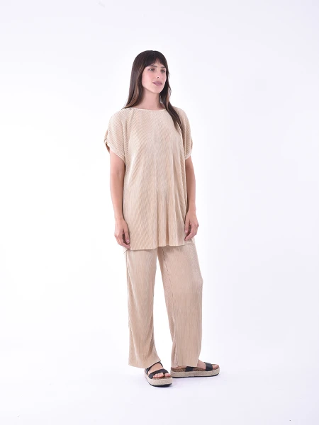 BLUSA MALLORCA BEIGE CLARO
