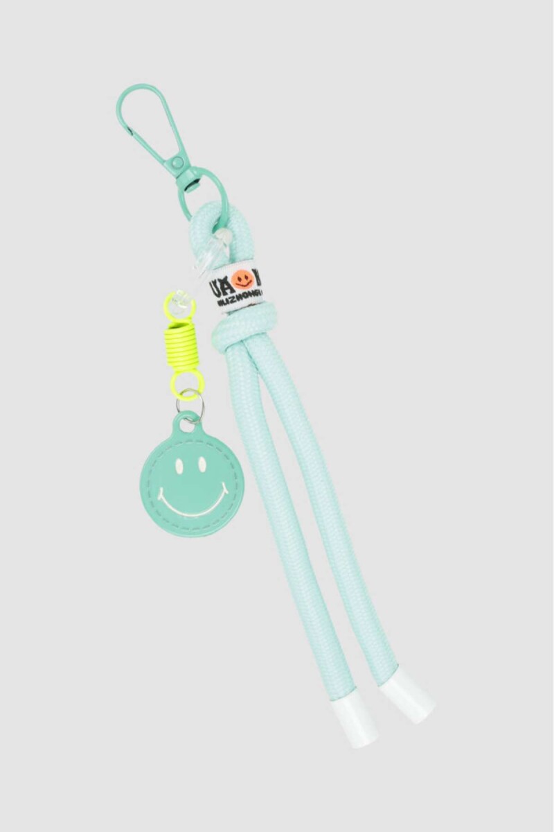 Charm para bolsos smile - Celeste 