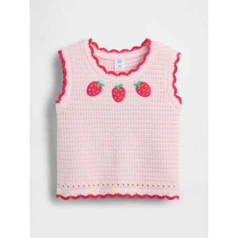 SL COTTON CROCHET TANK - STRAWBERRY CHERRY BLOSSOM