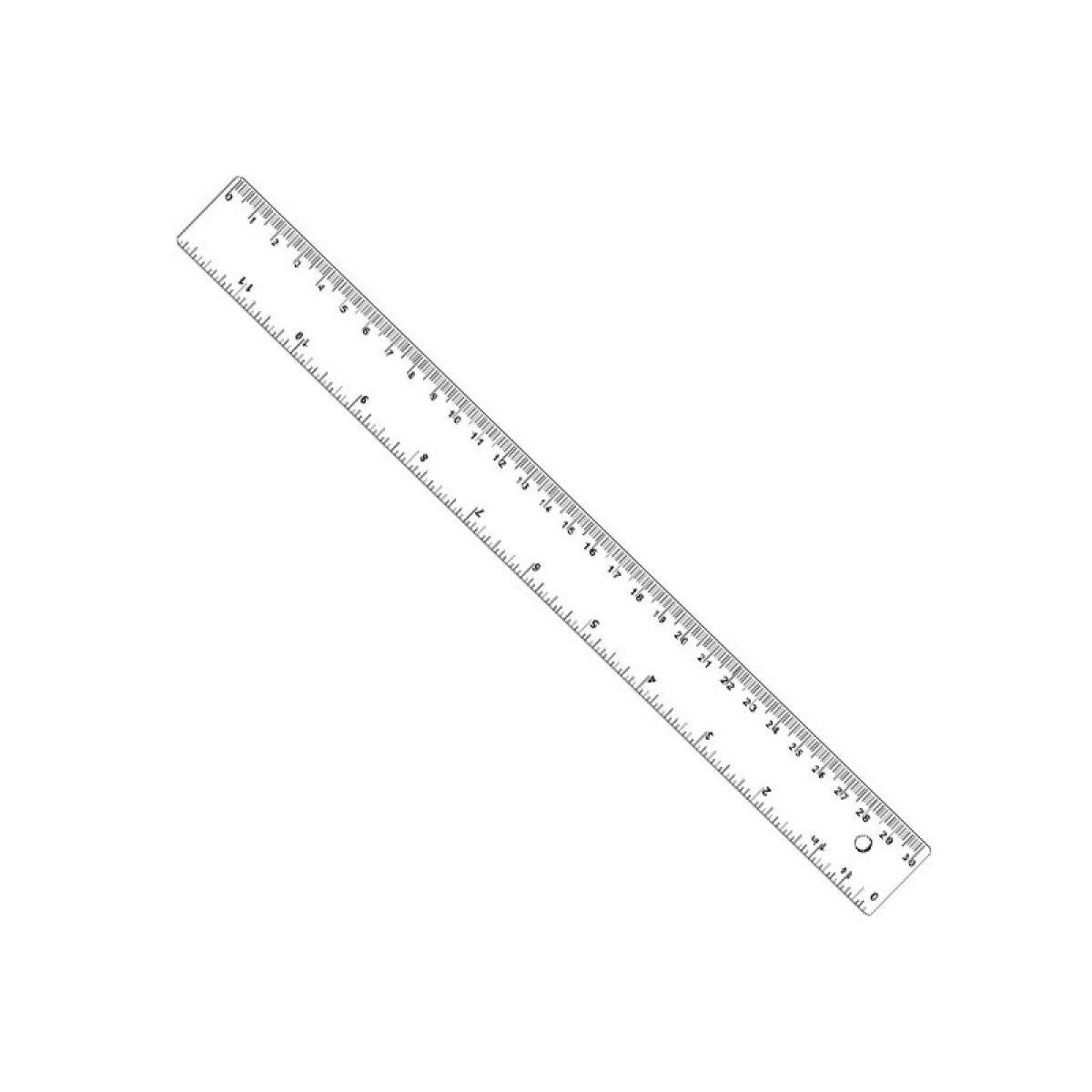 Regla transparente - 30 cm 