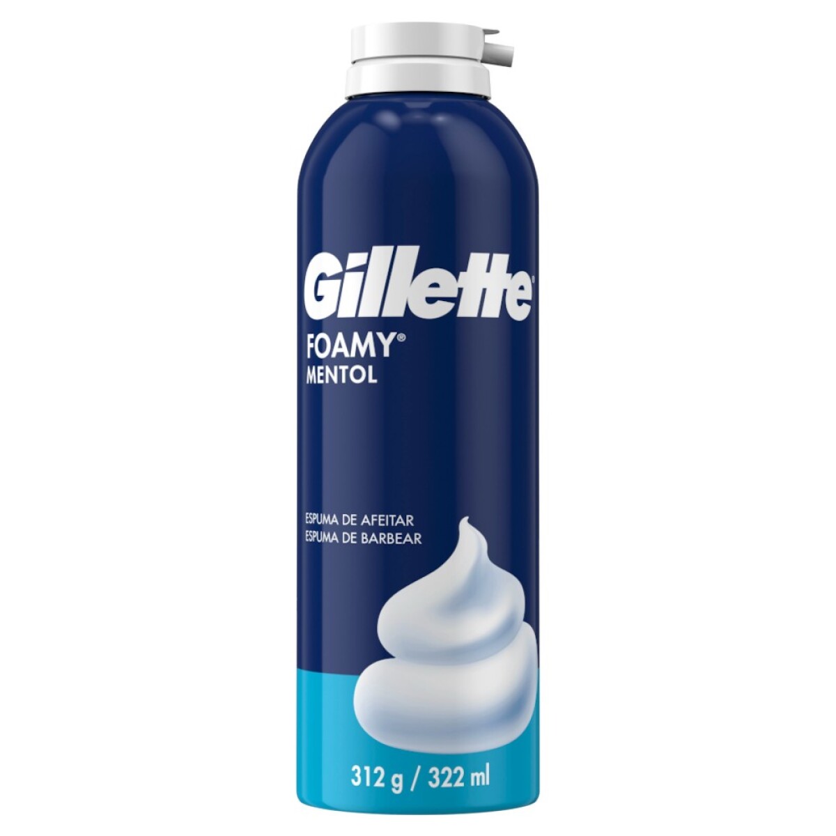 Espuma de Afeitar Foamy Mentol 312 g - Gillette 