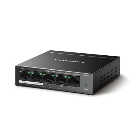 Switch Esc Mercusys MS105GP 5PT Gbit Poe 001