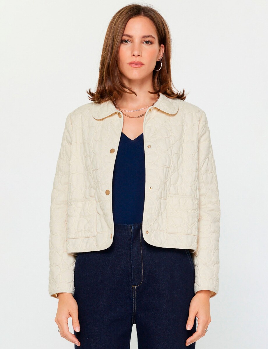 Chaqueta Bordada - Beige 