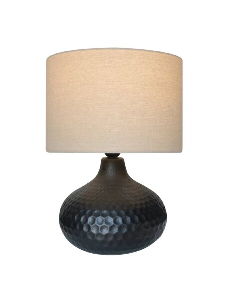 LAMPARA DE MESA CERAMICA D30x40CM HEXAGONOS NEGRO LAMPARA DE MESA CERAMICA D30x40CM HEXAGONOS NEGRO