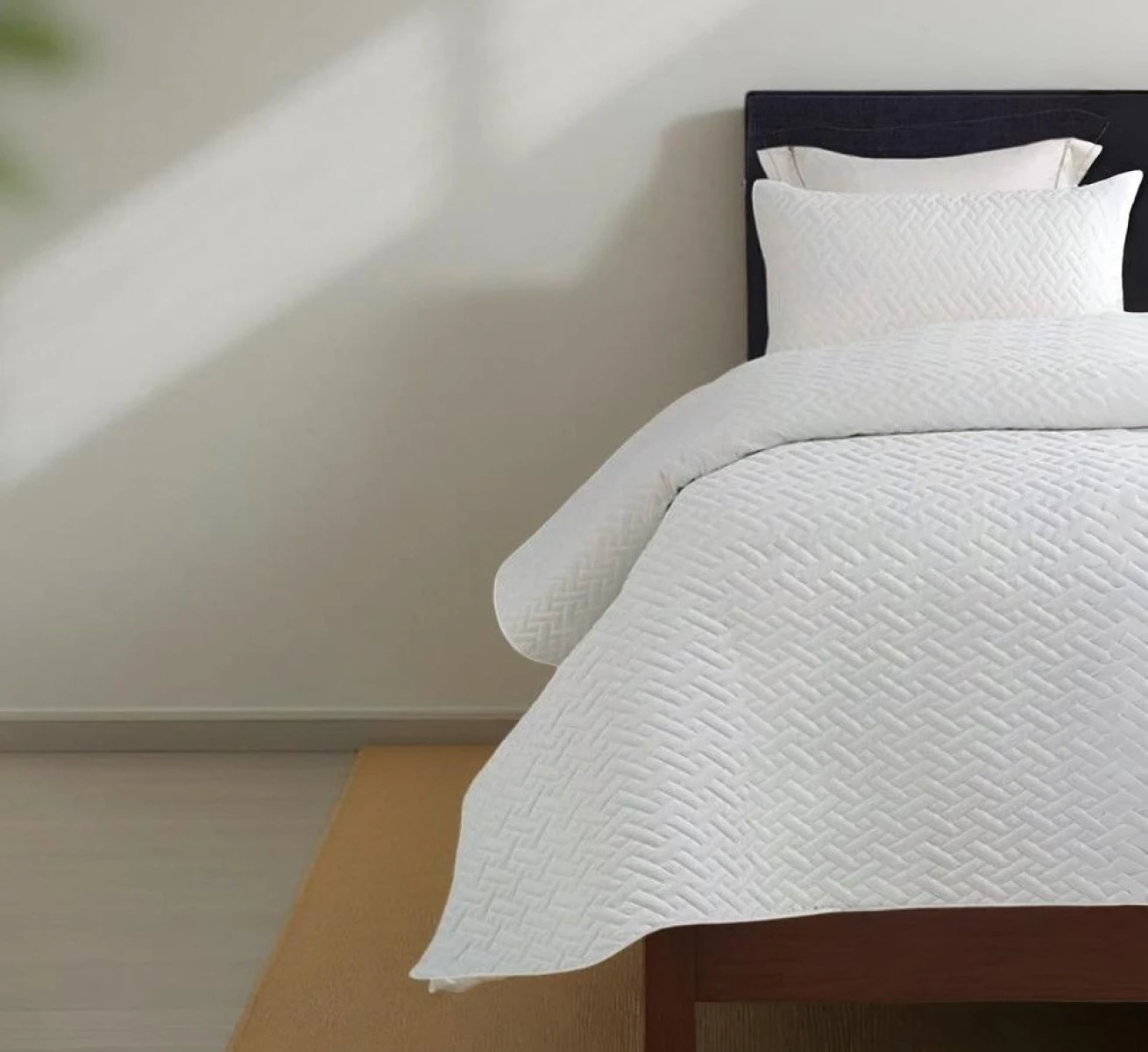 Colcha Cama 1 Plaza Acolchada Reversible Con Funda 150cm x 200cm 