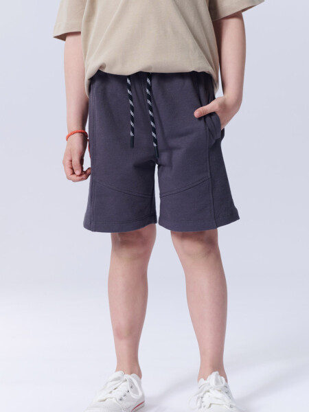 Bermuda deportiva liviana cordón Gris Oscuro
