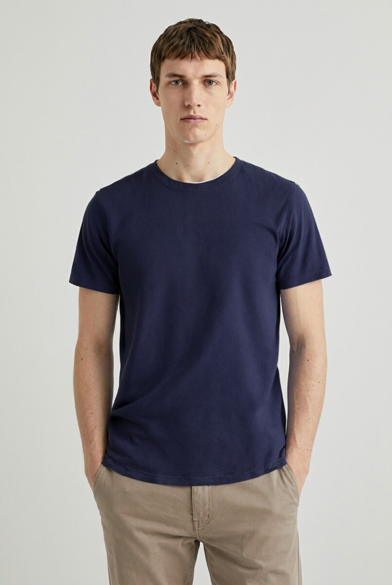 Remera cuello redondo ICONIC 150 - Azul marino 