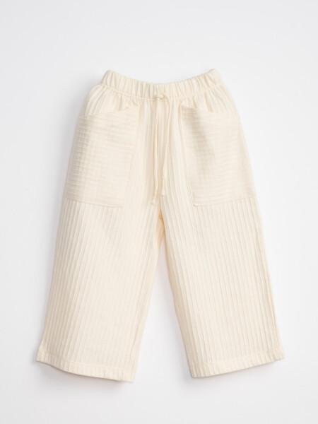 Pantalón ancho Crudo