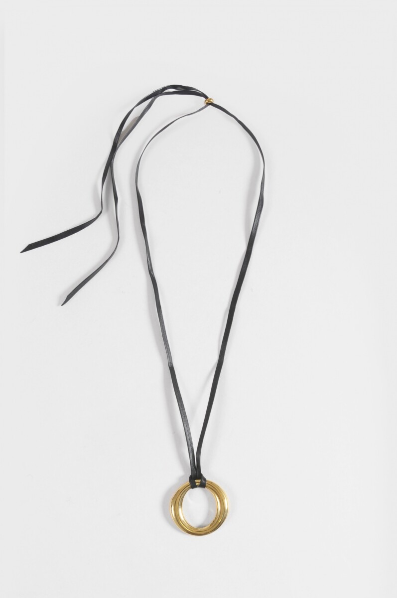 Collar cordón dije acero O - dorado 