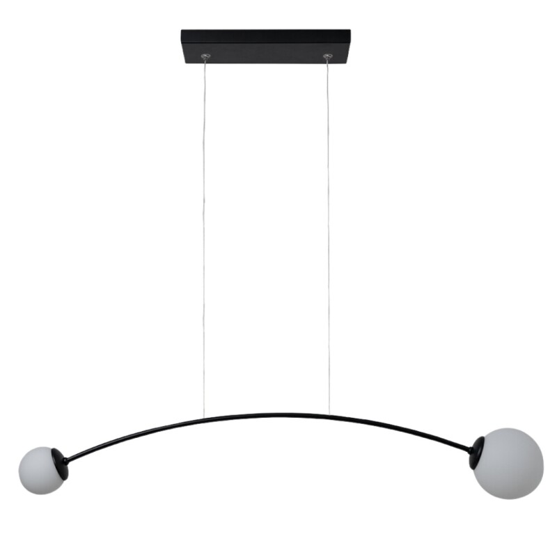 COLGANTE LAVANDA 2XG9 CURVO NEGRO 90CM COLGANTE LAVANDA 2XG9 CURVO NEGRO 90CM