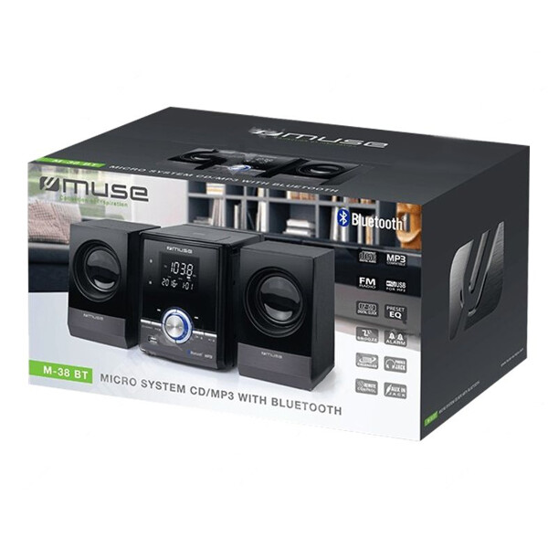 Minicomponente Muse M 38bt MINICOMPONENTE MUSE M38BT CD BLUETOOTH