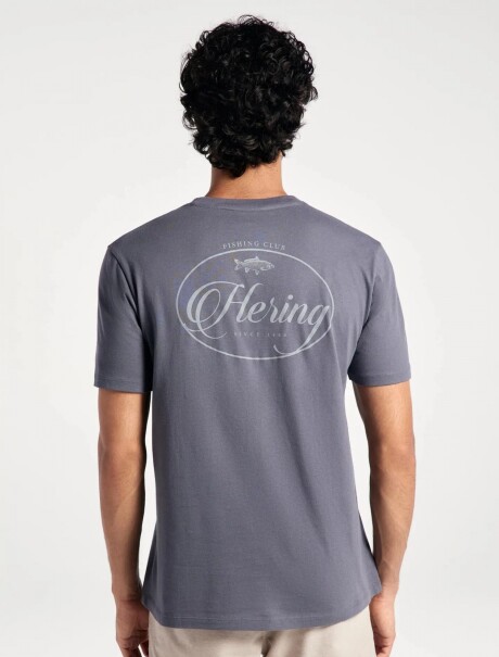 CAMISETA MANGA CORTA CON ESTAMPA GRIS