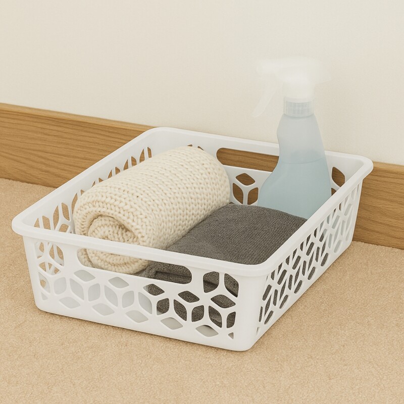 Cesto organizador bajo 9L BLANCO