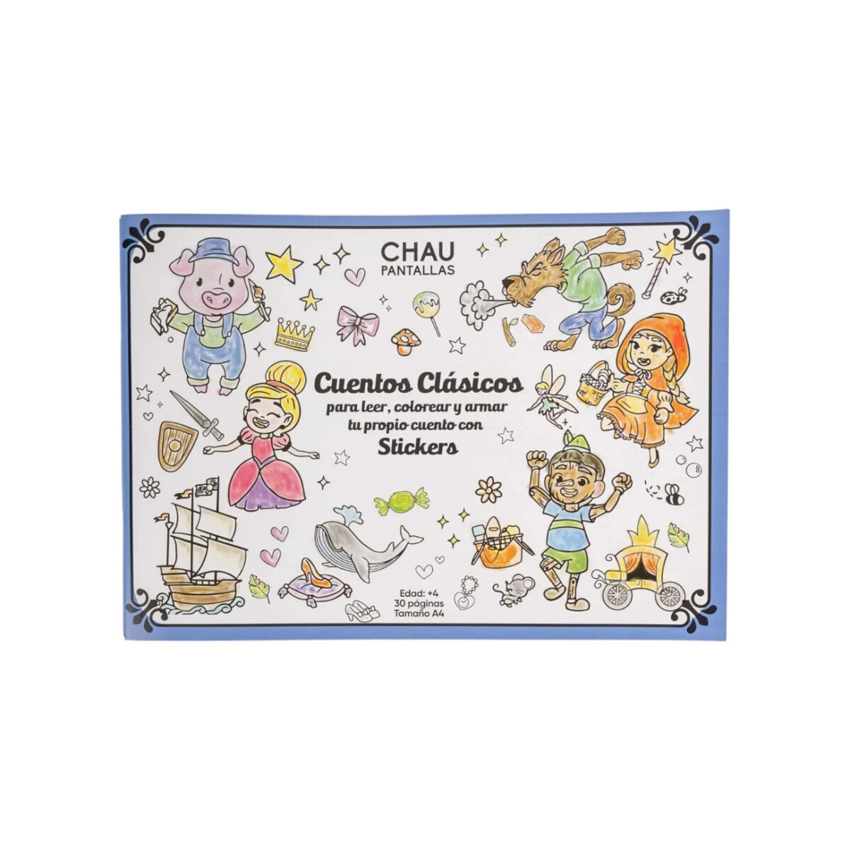 Libro para Colorear Chau Pantalla - Cuentos Clasicos 