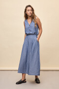 FALDA SARANDI STRIPED Azul Marino