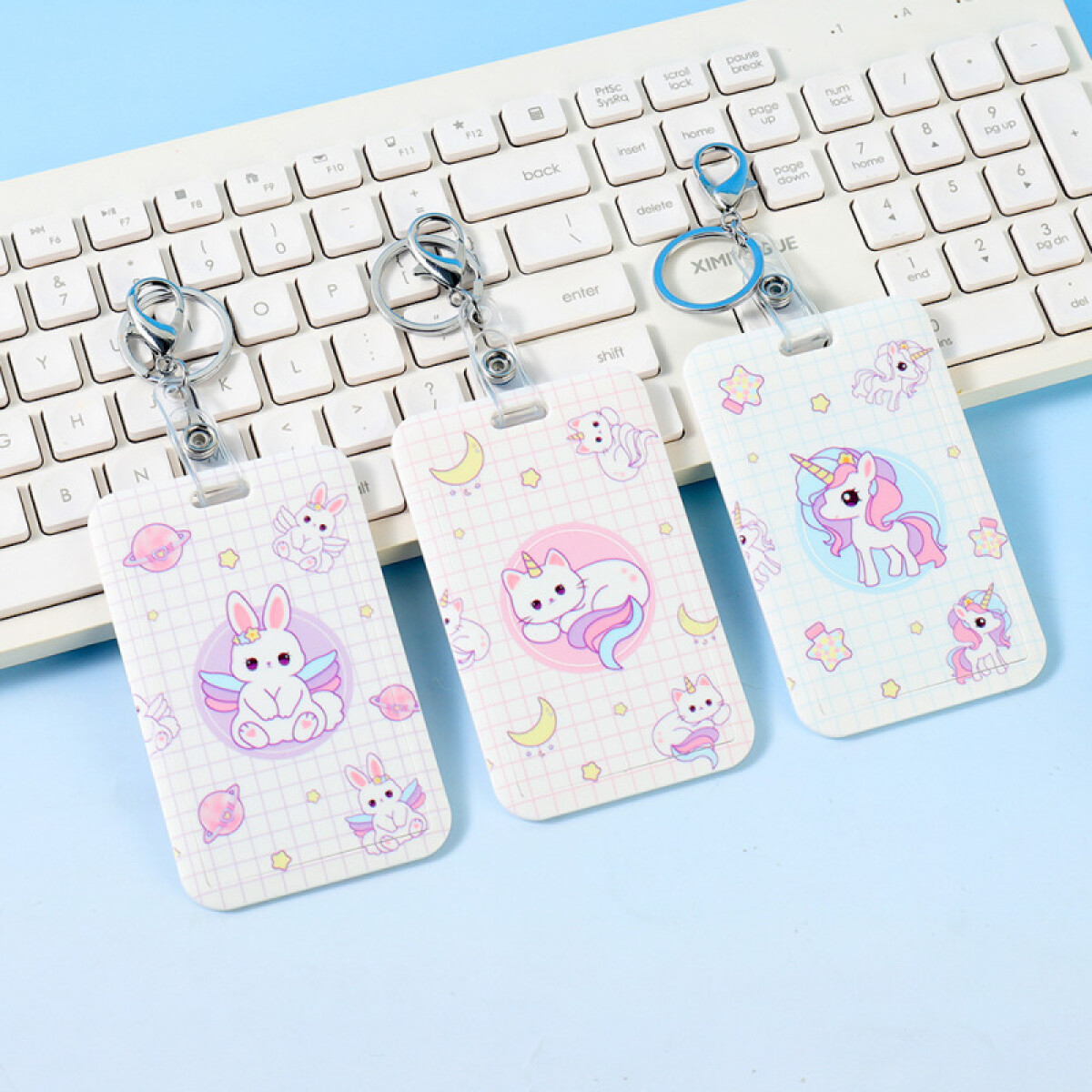 Llavero Porta Tarjeta - Identificación O Bus - Pink #8 