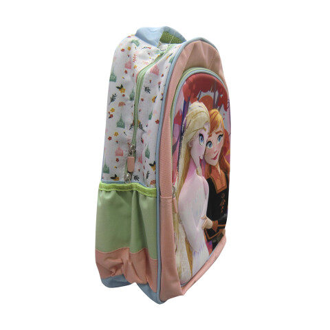 Mochila Infantil 3D Tafeta Grande 40 x 30 cm Frozen CORAL