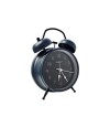 Reloj despertador retro metálico con doble campana 10*17 Azul