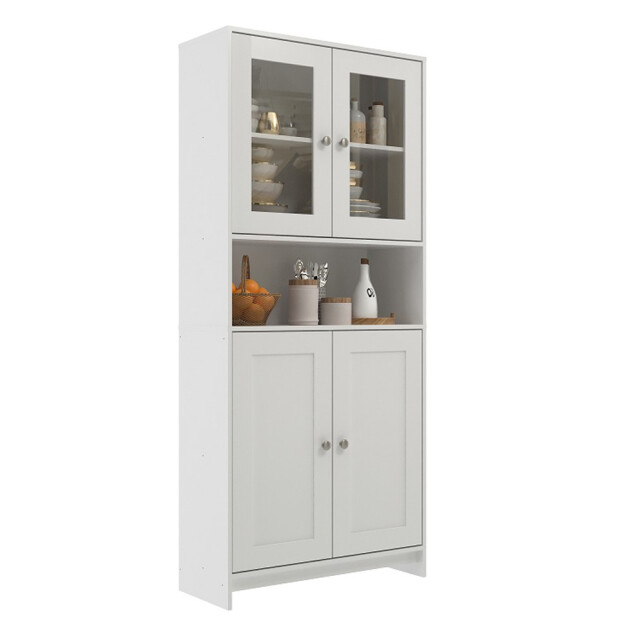 CRISTALERO COPERO BOTELLERO ARMARIO ESTANTERÍA 4 PUERTAS BLANCO CRISTALERO COPERO BOTELLERO ARMARIO ESTANTERÍA 4 PUERTAS BLANCO