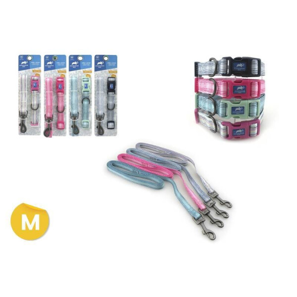 AP-D715-462 - COLLAR + CORREA PARA MASCOTAS M, DISEÑO 1 AP-D715-462 - COLLAR + CORREA PARA MASCOTAS M, DISEÑO 1