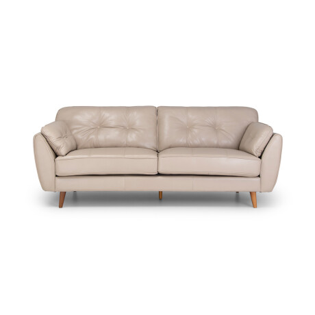 Sofá Defender - Cuero Básico - 3 cuerpos 519 (Beige)