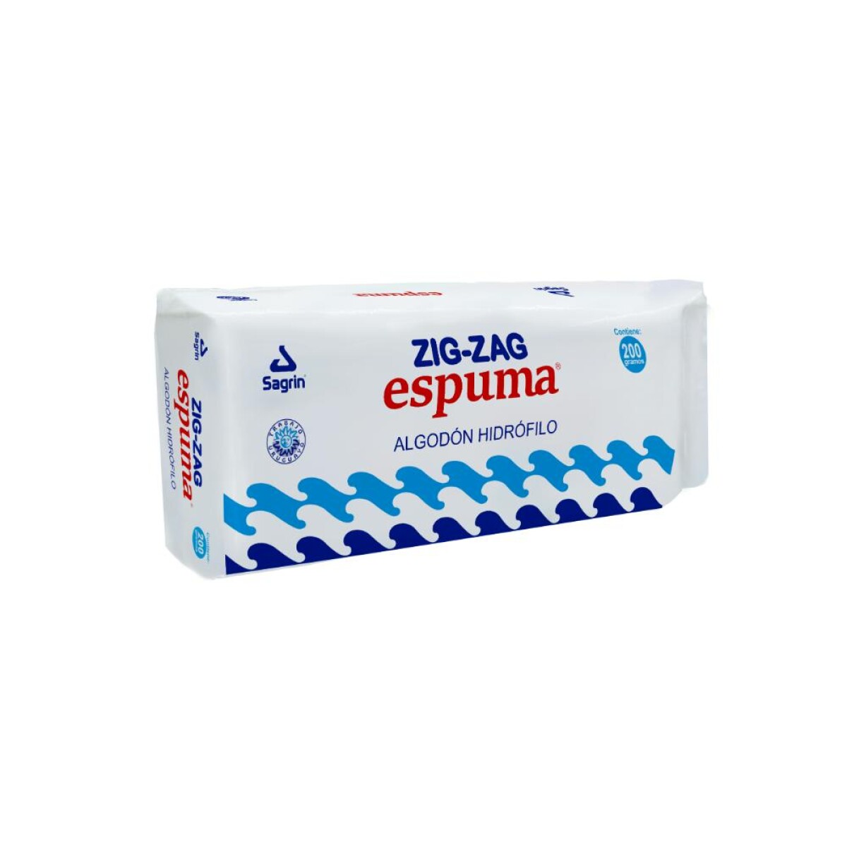 Algodón Hidrófilo Espuma Zig-Zag 200g 