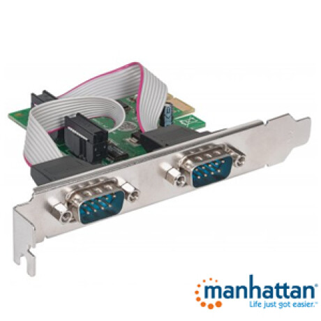 Tarj PCI-E Serial x2 Port Manhattan 3518
