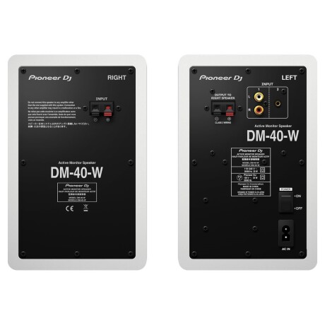 Monitor De Estudio Pioneer Dm40w 4" Par Blanco Monitor De Estudio Pioneer Dm40w 4" Par Blanco