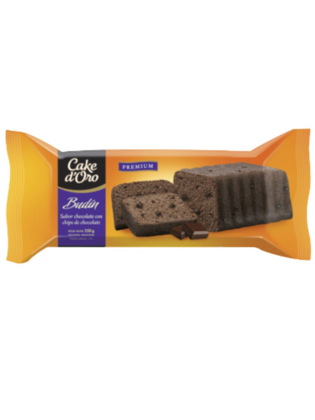 Budín de chocolate con chisps Cake D' Oro 250g Budín de chocolate con chisps Cake D' Oro 250g