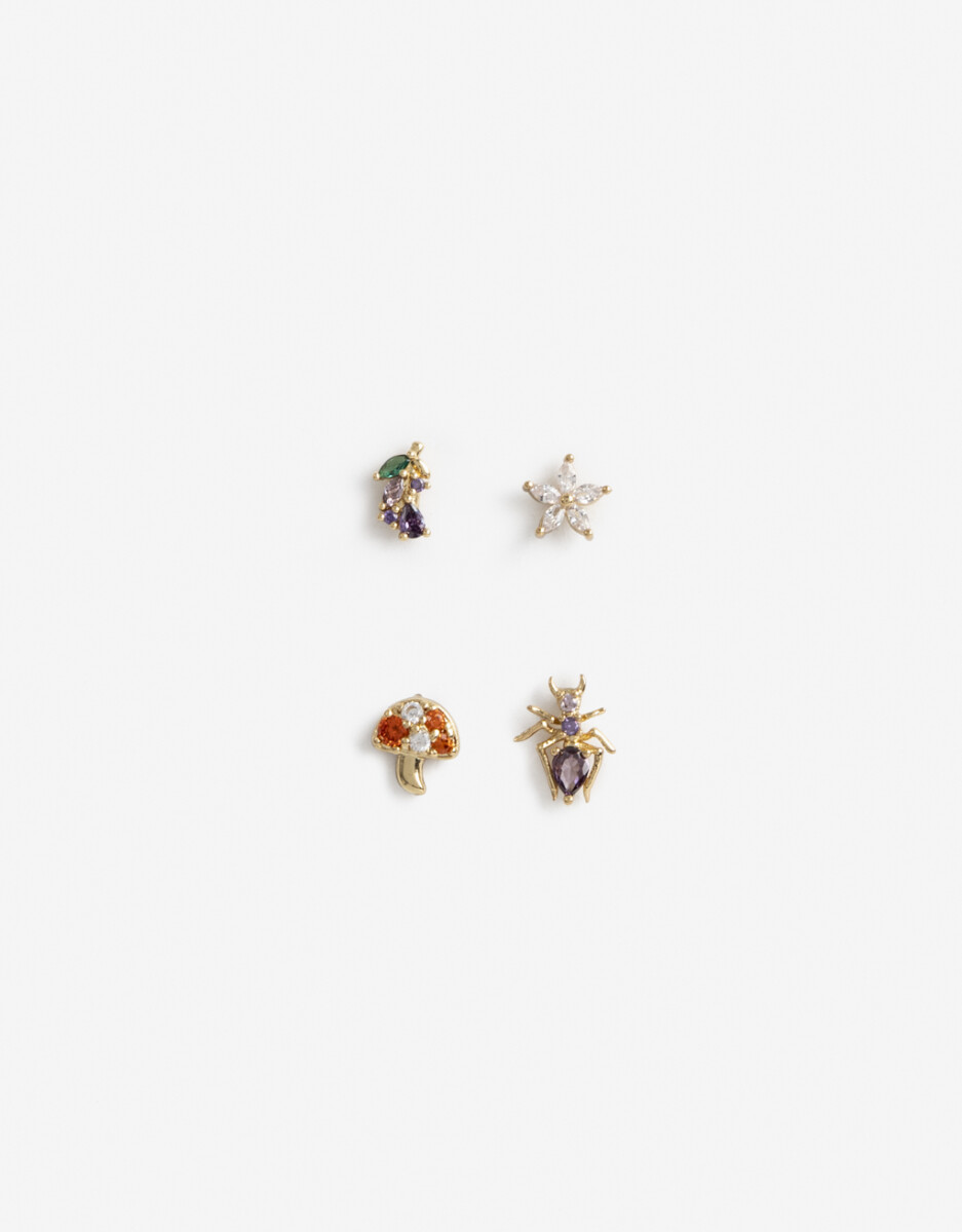 Aros Pasantes Charms Cubic 