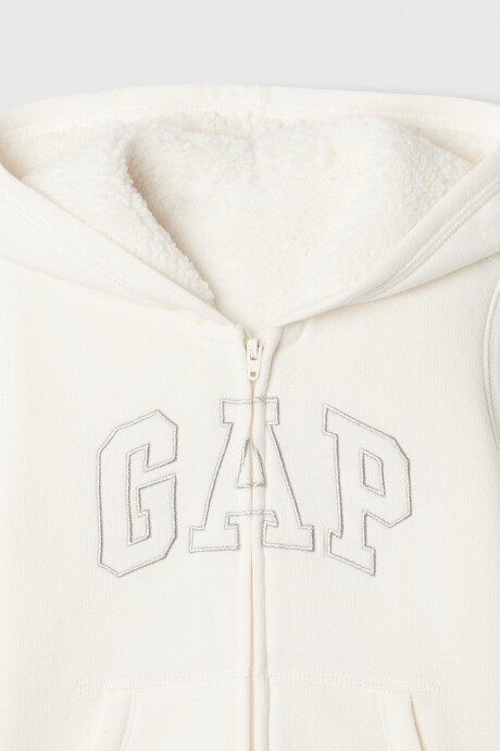 Canguro Con Corderito Logo Gap Toddler Niña Ivory Frost