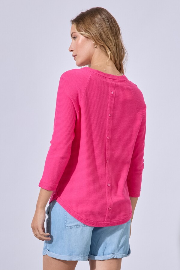 Buzo Raglan Algodon FUCSIA