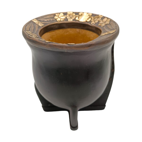 MATE CAMIONERO PLATA Y ORO 14 Negrouniforme