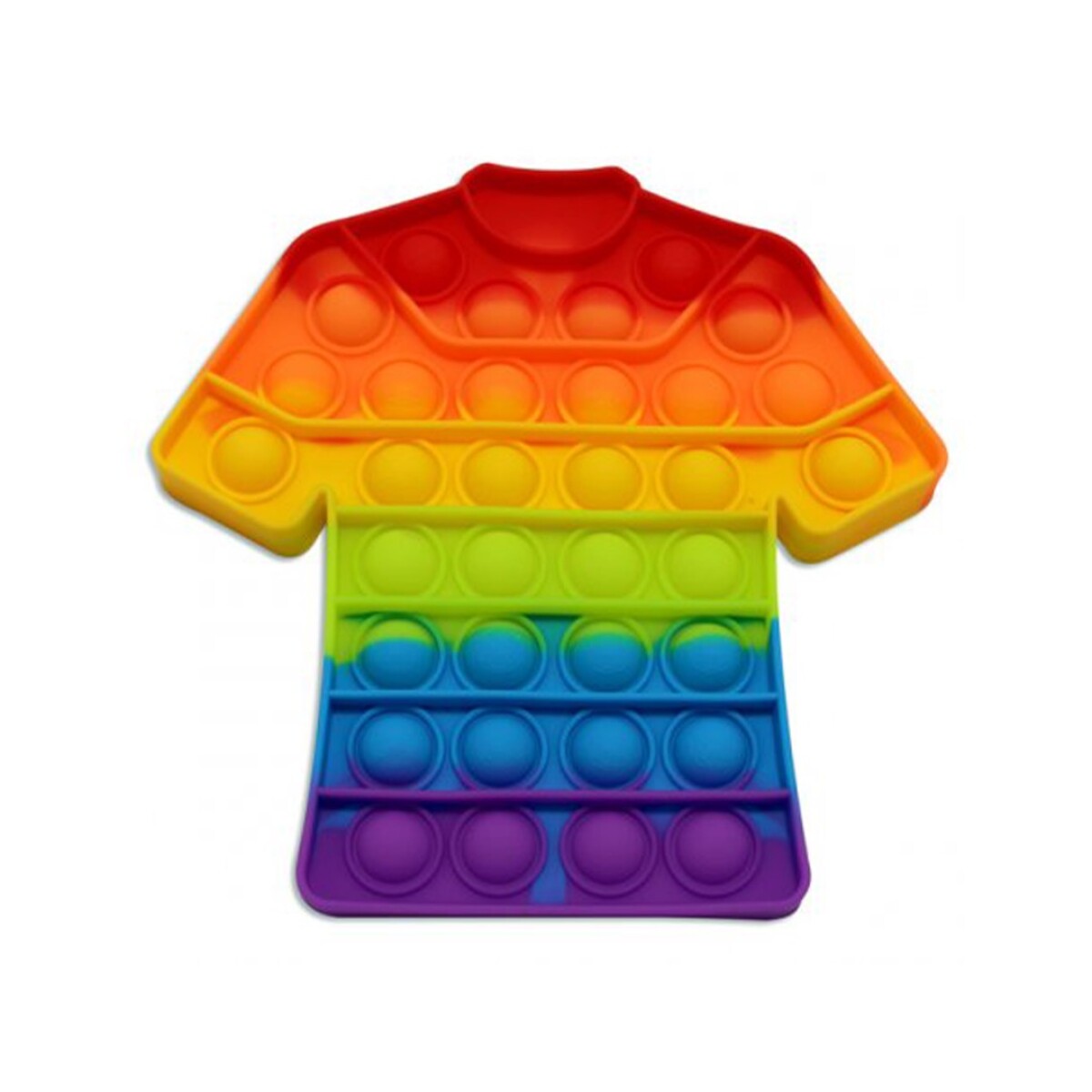 Pop It de Silicona Forma Camiseta Multicolor - 001 