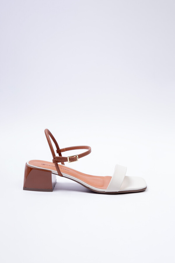 SANDALIA DIAGONALE Crudo