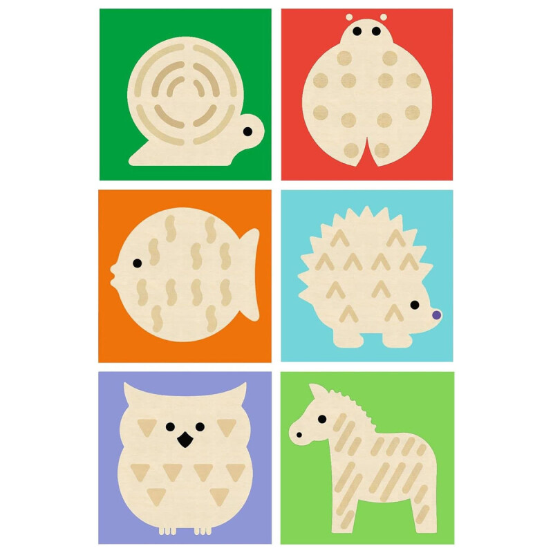 Puzzle infantil de madera Touch Basic Djeco Puzzle infantil de madera Touch Basic Djeco