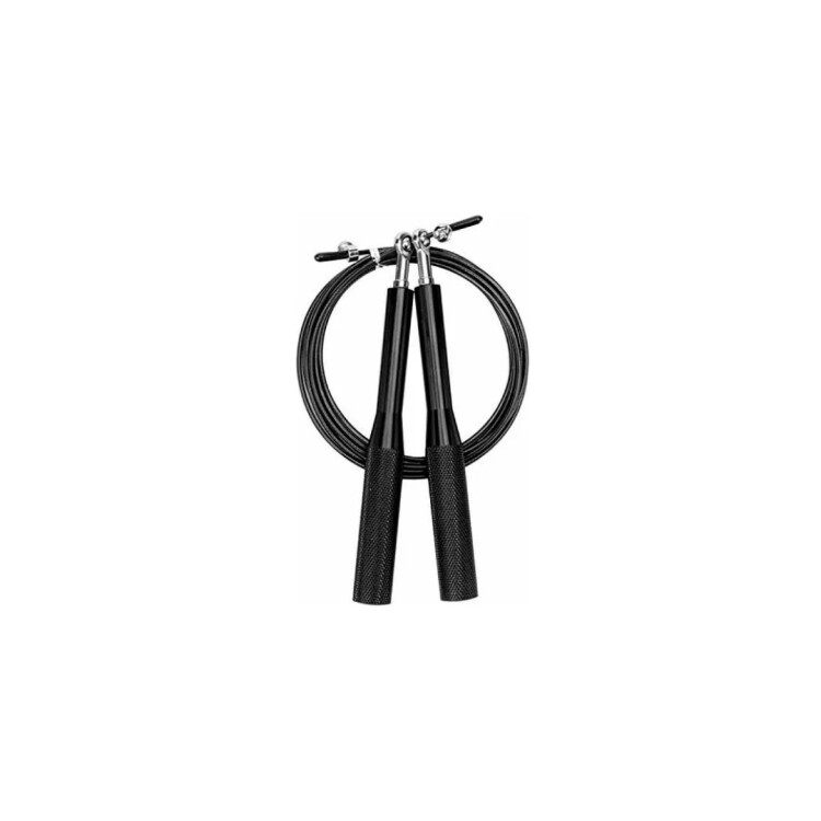 CUERDA PARA SALTAR ALUMINIO CON RULEMAN NEGRO