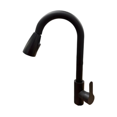 MEZCLADORA PARA MESADA DE ACERO NEGRO MATE - ROSETA EXTRAIBLE MEZCLADORA PARA MESADA DE ACERO NEGRO MATE - ROSETA EXTRAIBLE