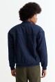 Campera bomber de nylon AZUL MARINO