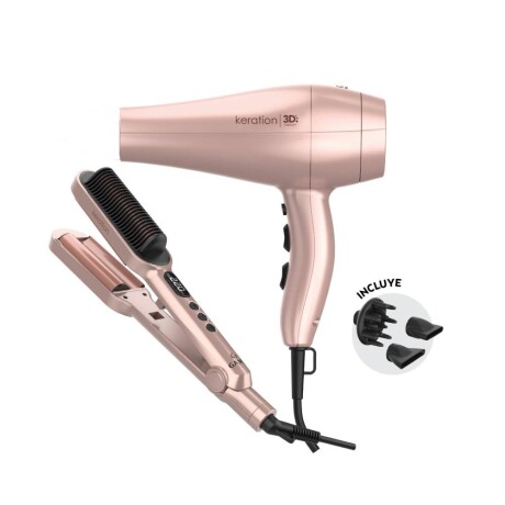 Pack Gama Planchita Waver And Brush y Secador Diva 3D 001