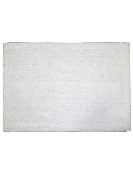 INDIVIDUAL ALGODÓN 35X45CM GRIS INDIVIDUAL ALGODÓN 35X45CM GRIS