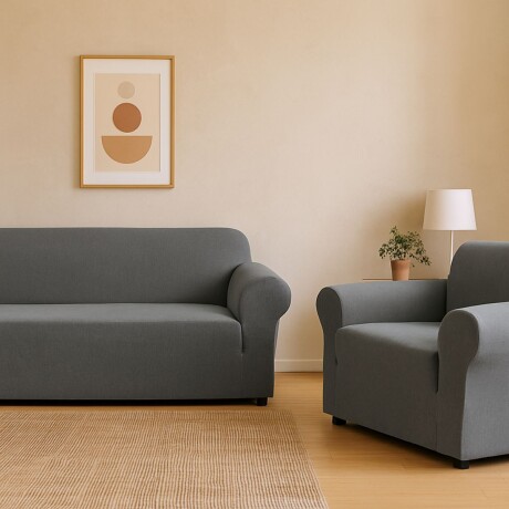Funda cubre sofá elástica kit 3+2 GRIS