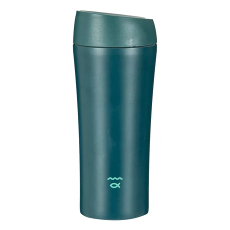 Vaso Mug Río Botón 450ML Doble Pared VERDE