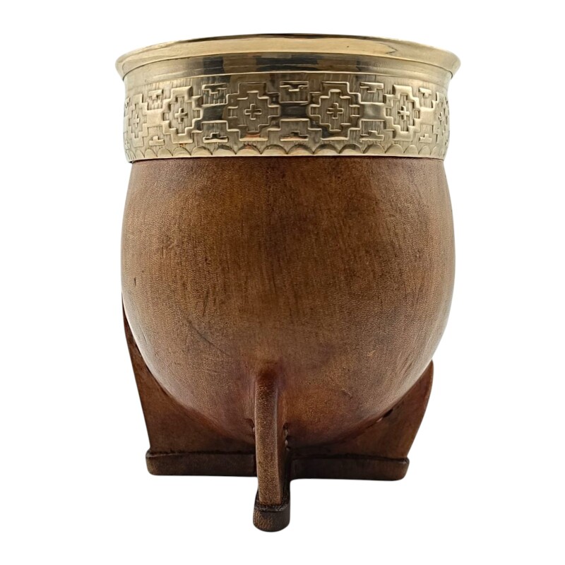 Mate Imperial Guarda Pampa con apliques en oro - ALPACA - 04 marrónuniforme