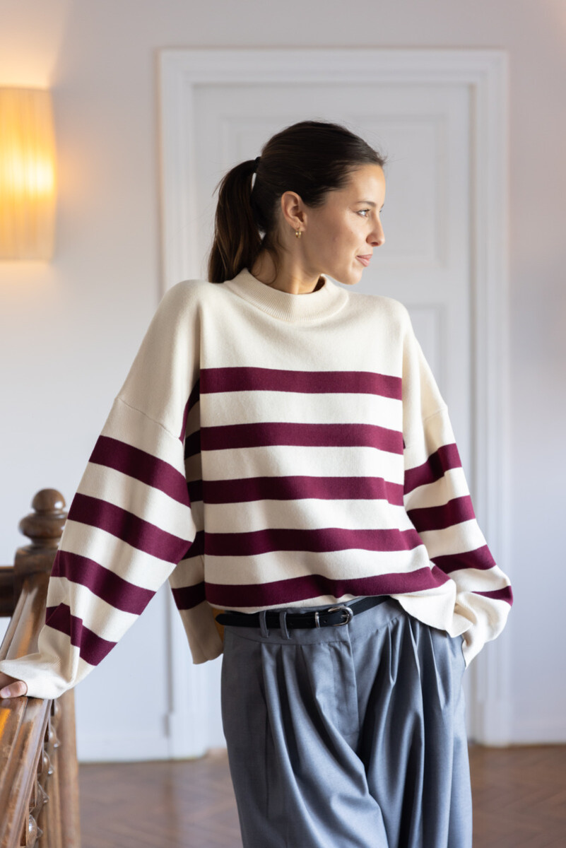 Sweater Kensal - Bordó 