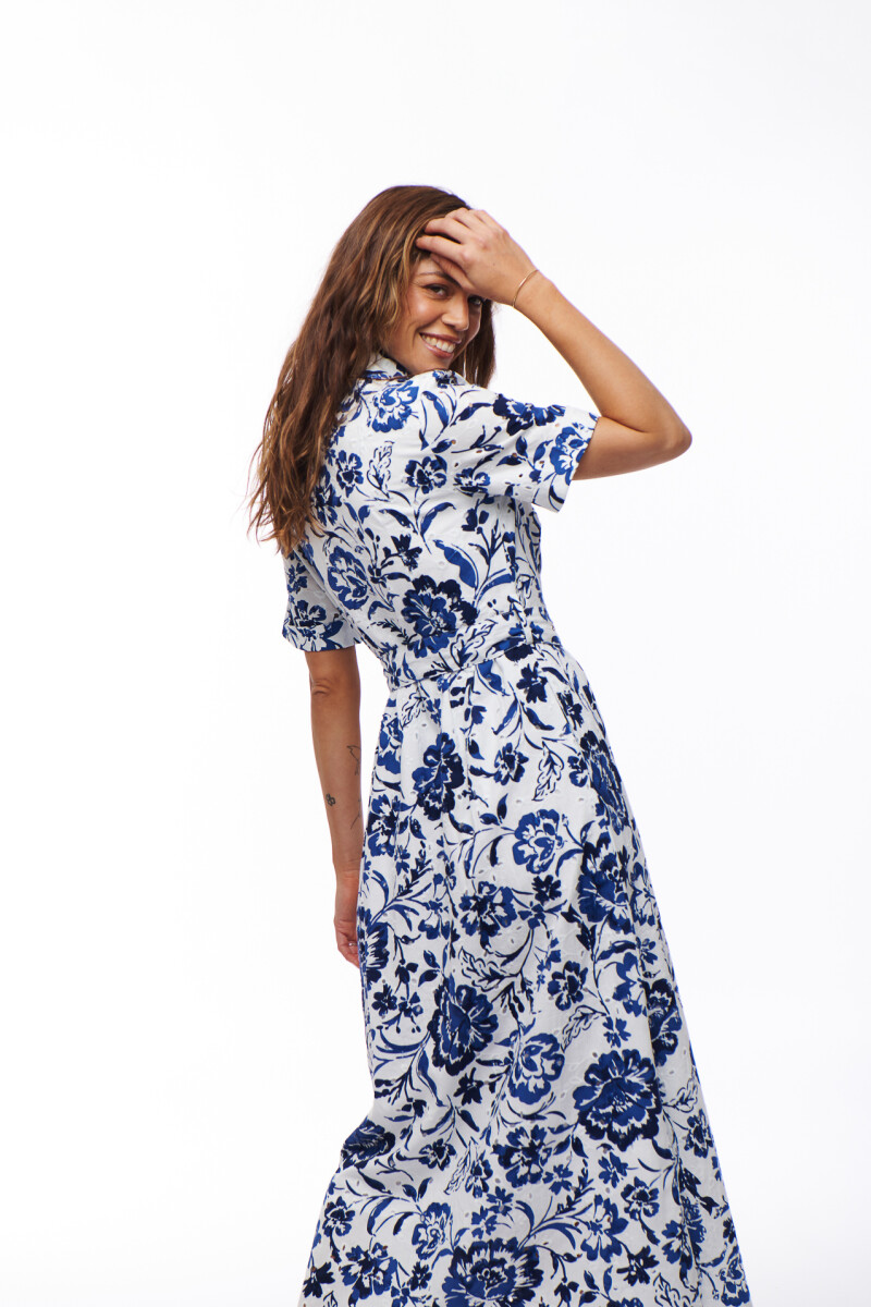 VESTIDO TAINARA ESTAMPADO AZUL