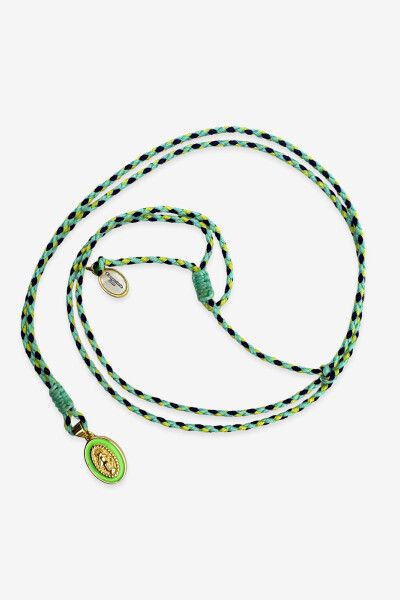Collar de cuerda Verde